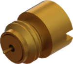 SMP Male Thread-In Hermetic Connector (.015"), SB", 1211-40008