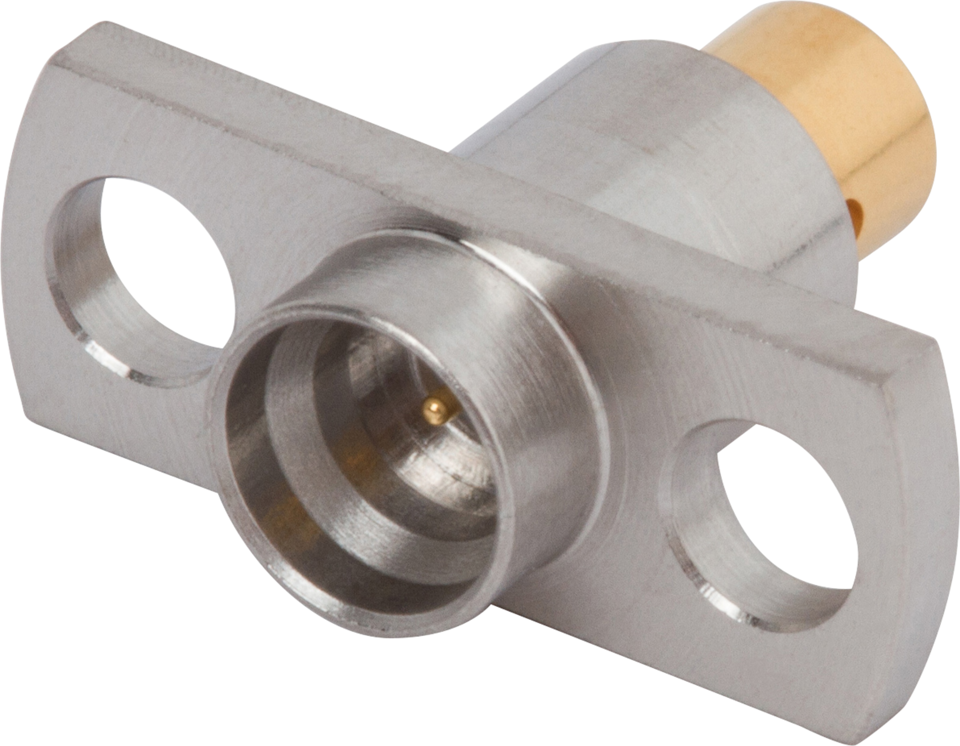 SMP Male Flange Mount Connector, 2 Hole, for .085 Cable, FD, SF1211-6025