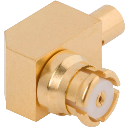 SMP Female Connector, R/A for RG-178 Cable, 1222-4006
