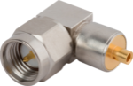 SMA Male Connector, Swept R/A for .047 Cable, SF2912-60955