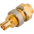 SMPM Female Bulkhead Connector for .085 Cable, 3221-4000
