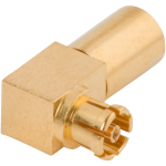 SMPM Female Connector, Swept R/A for .085 Cable, 3222-40005