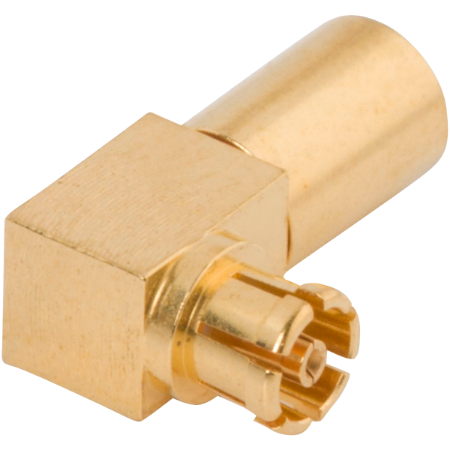 SMPM Female Connector, Swept R/A for .085 Cable, 3222-40005