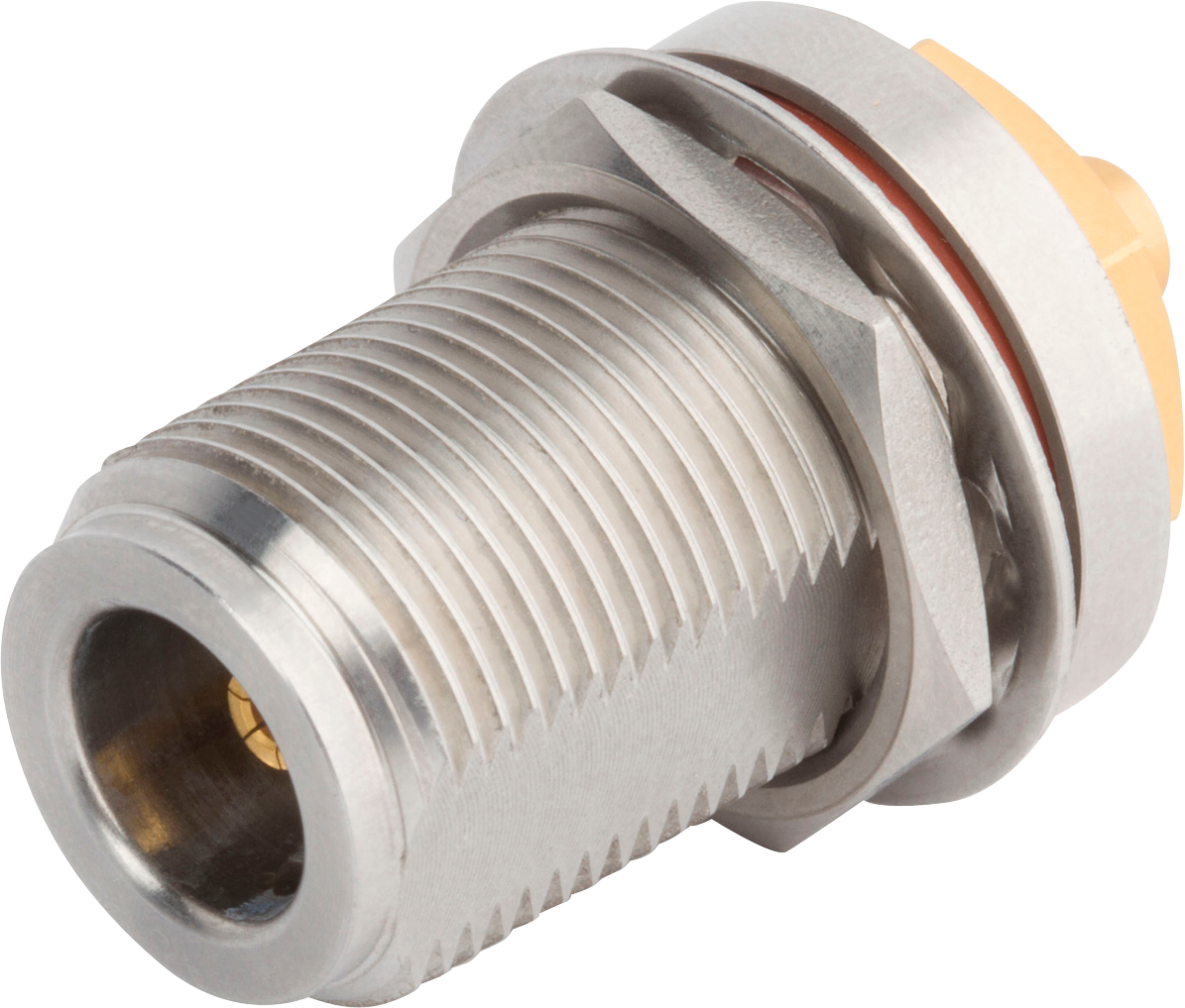 PN Female Bulkhead Connector for .141 Cable, SF6545-6003