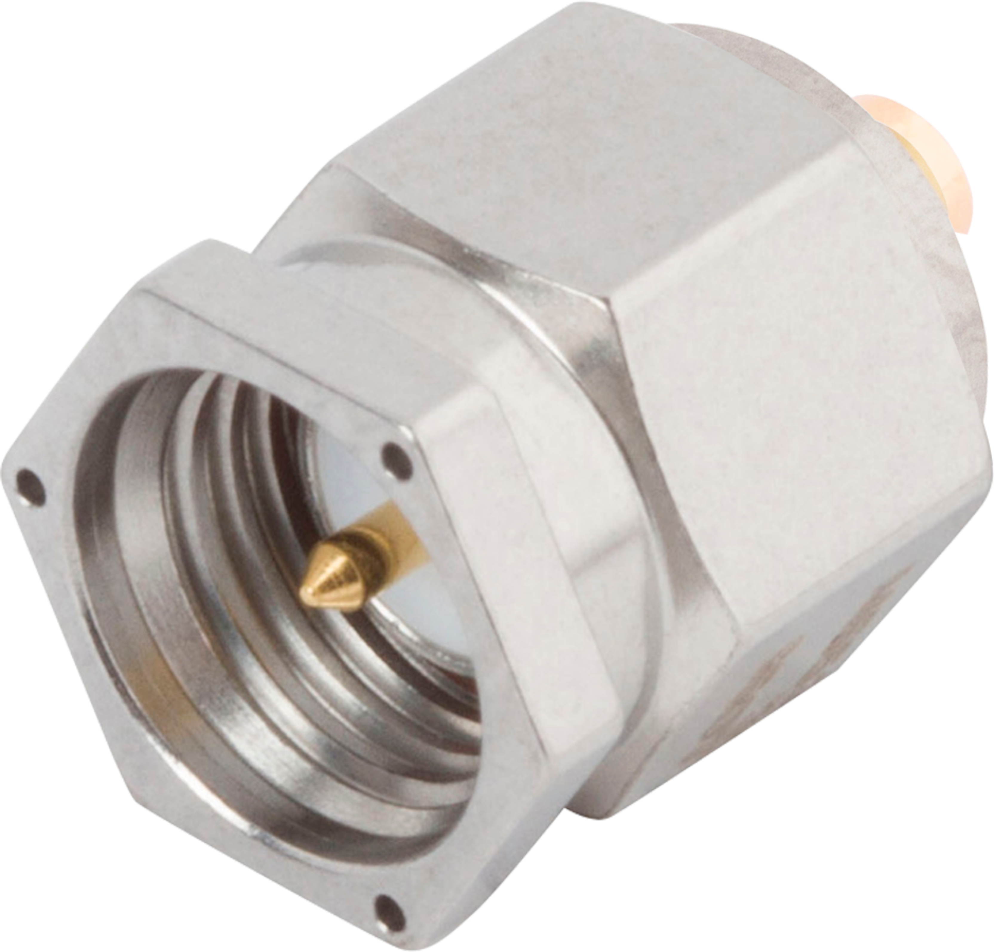Picture of SMA Male Connector, Lockwire Holes for .085 Cable