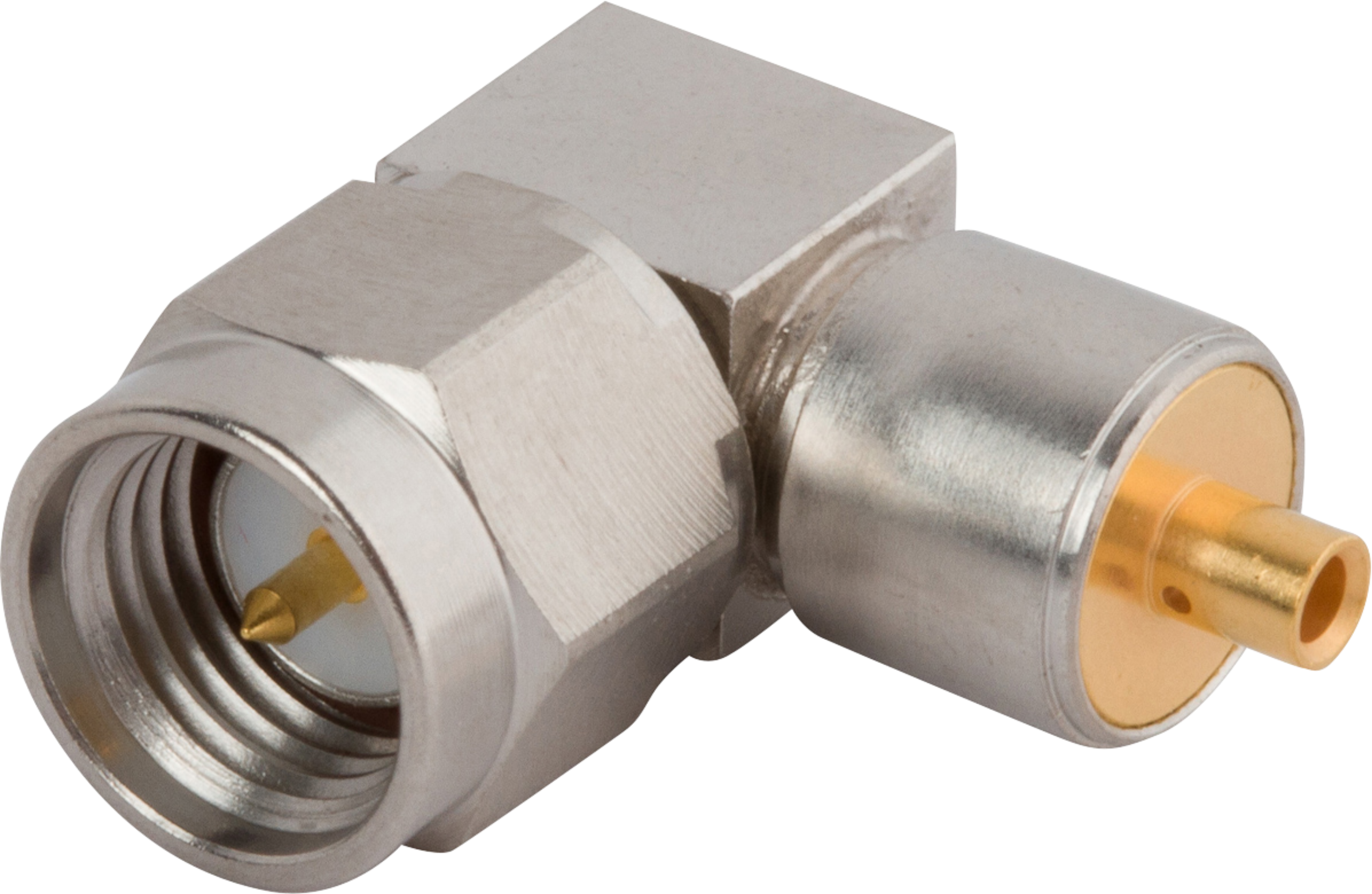 SMA Male Connector, Swept R/A for .141 Cable, SF2912-6605