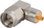 SMA Male Connector, Swept R/A for .085 Cable, SF2915-6605