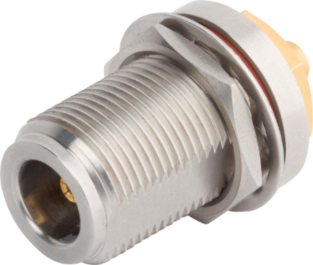 PN Female Bulkhead Connector for .085 Cable, SF6545-6017