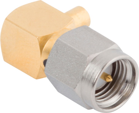 SMA Male Connector, R/A for .141 Cable, M39012/80-3106