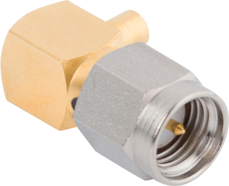 SMA Male Connector, R/A for .141 Cable, M39012/80-3108