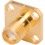 Picture of SMA Female Flange Mount Connector, 4 Hole, for .085 Cable