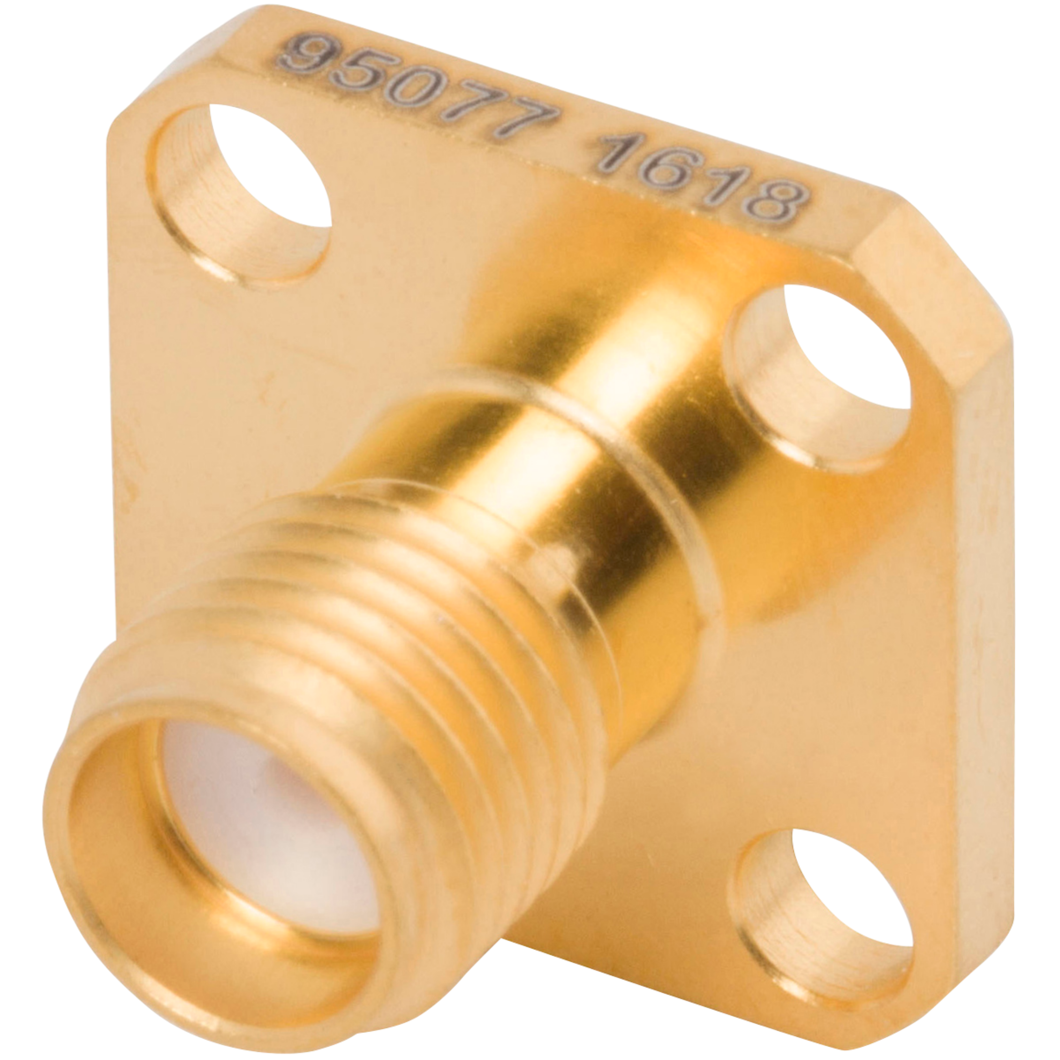 Picture of SMA Female Flange Mount Connector, 4 Hole, for .085 Cable