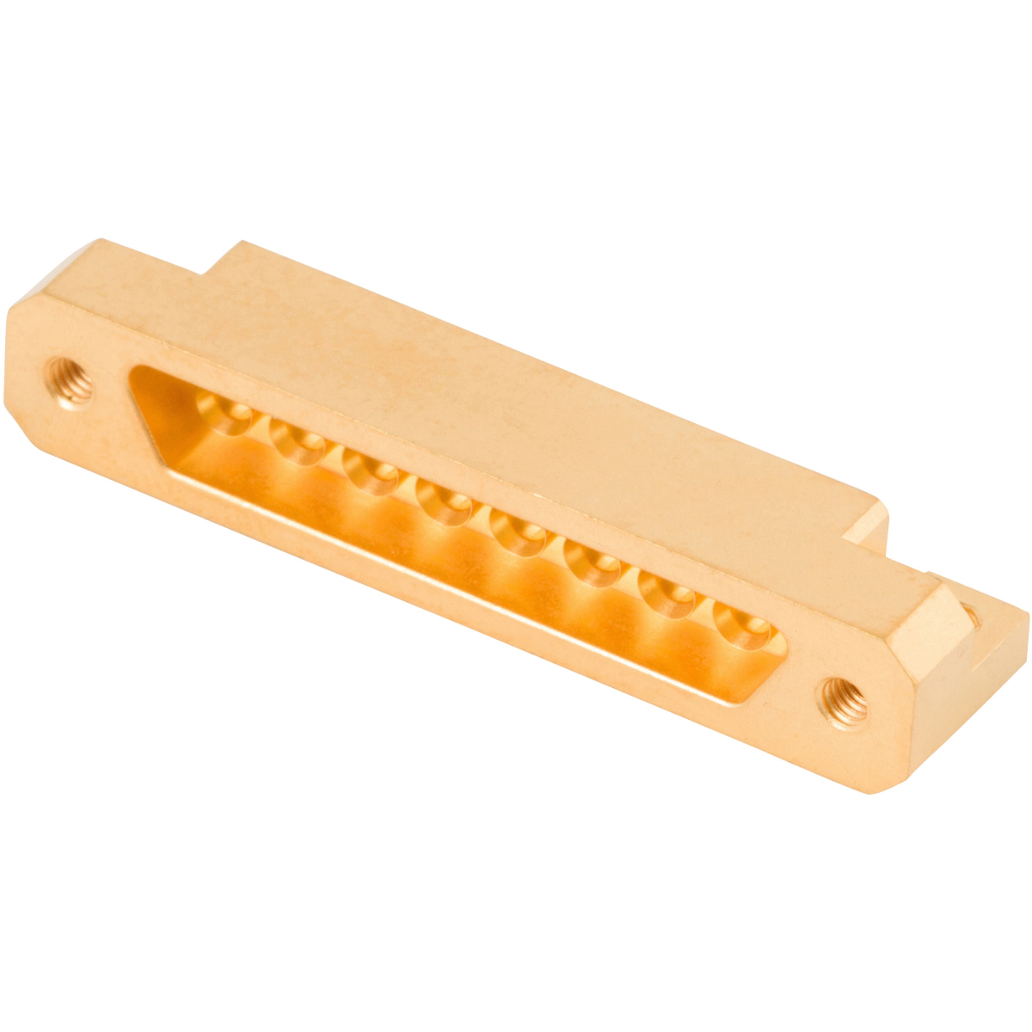 Mini-D RF SMPS Male PCB Edge Launch Connector, 8 Port, 9311-60112