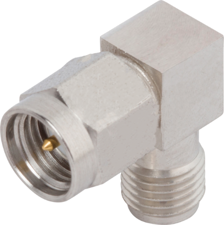 SMA Female to Male Adapter, R/A, M55339/02-30001