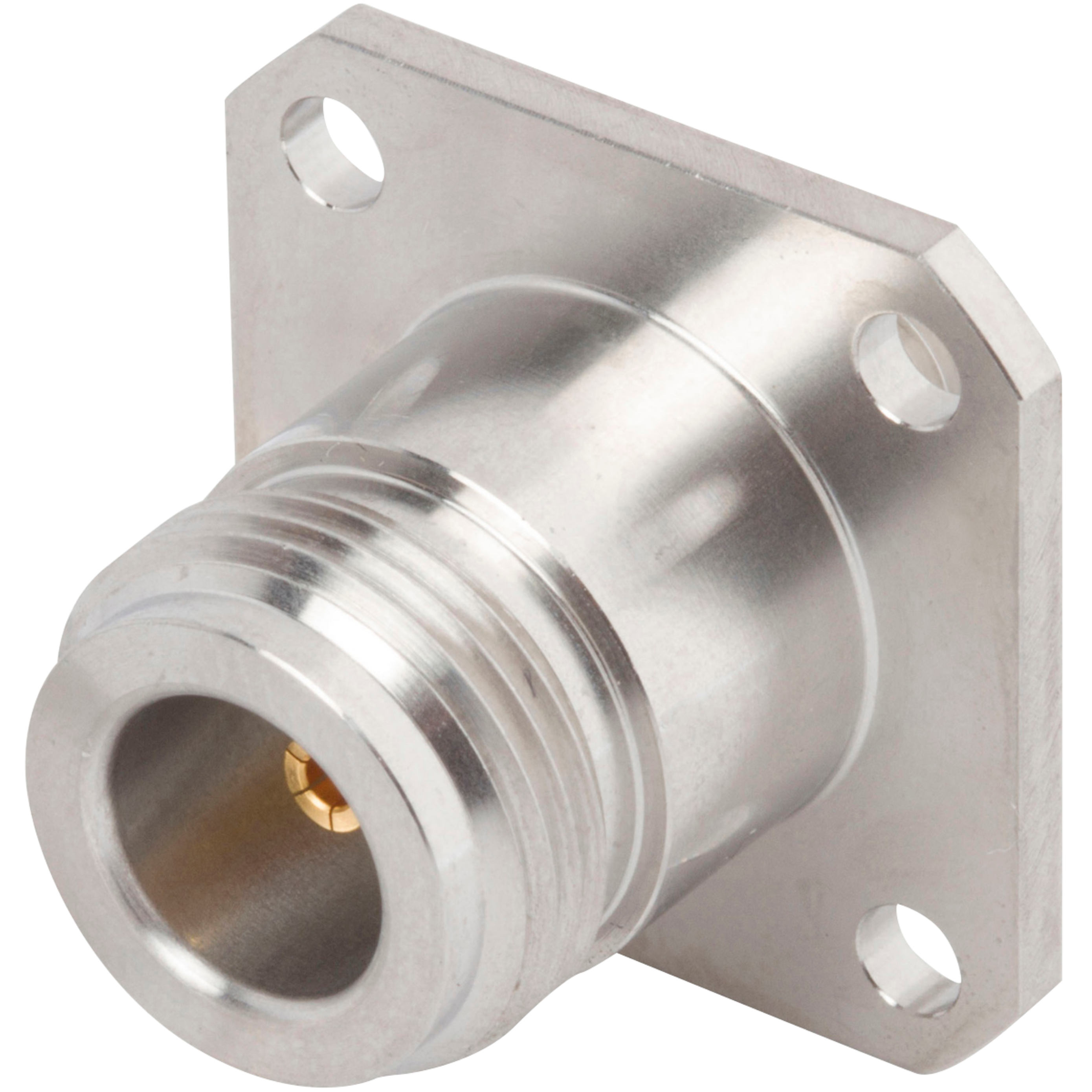 SMA Female to PN Female Flange Mount Adapter, 4 Hole, SF1132-6001
