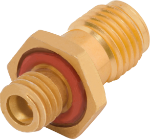 SMPM Male to 2.92mm Female Bulkhead Hermetic Adapter, FD, SF1132-6094