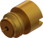 SMP Male Thread-In Hermetic Connector (.015"), FD", 1279-4001