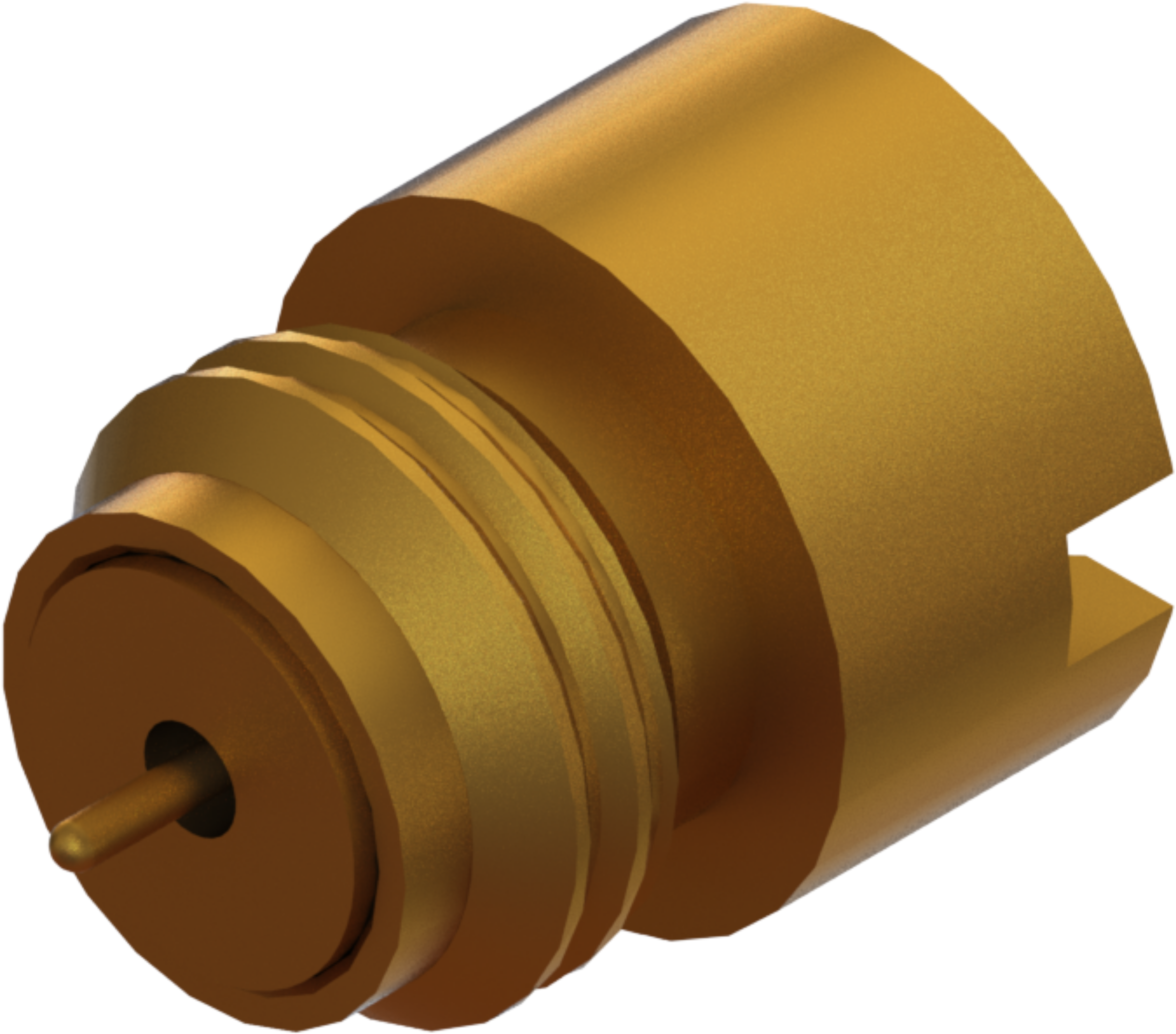 SMP Male Thread-In Hermetic Connector (.015"), FD", 1279-4001