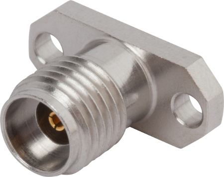 2.92mm Female Flange Mount Connector, 2 Hole (Accepts Ø.012 Pin), SF1552-6002