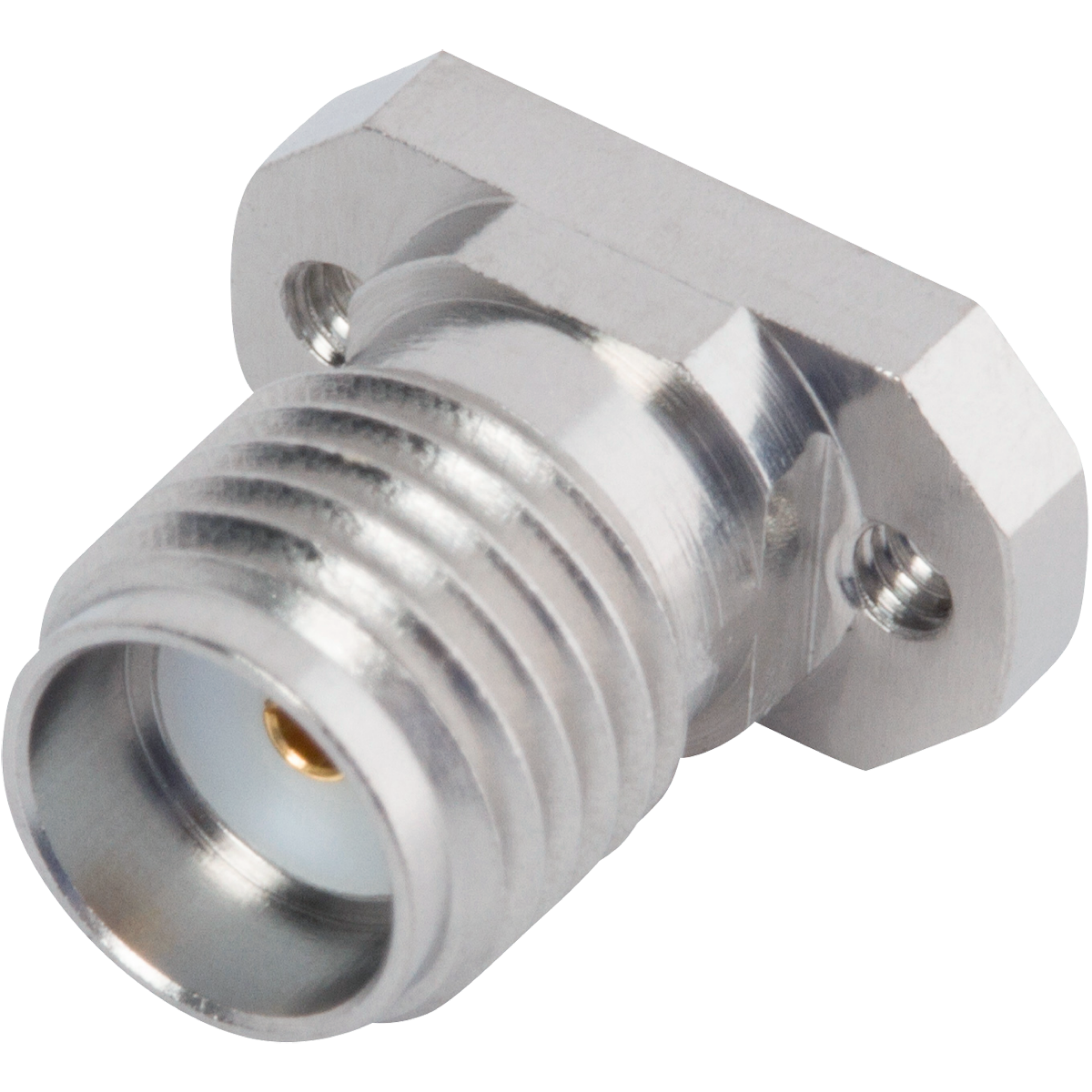 SMA Female Solderless LiteTouch PCB Connector, 2 Hole (Stripline), SF2921-61507