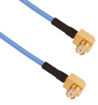 SMP Female R/A to SMP Female R/A 6" Cable Assembly for .047 Cable, 7012-0802