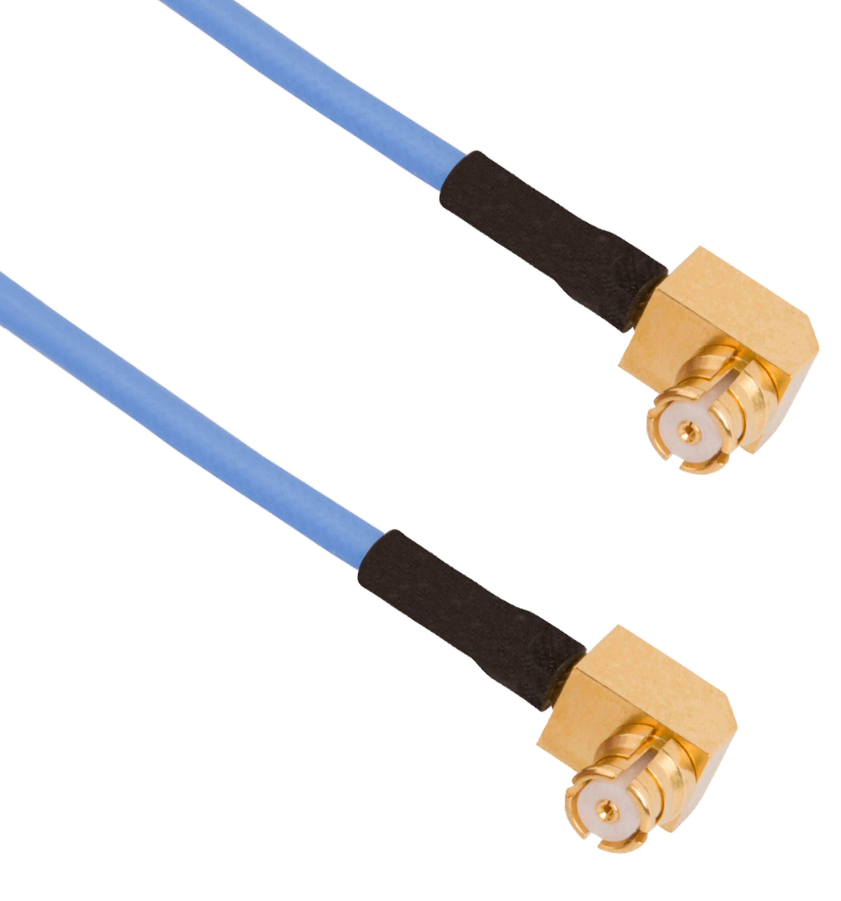 SMP Female R/A to SMP Female R/A 6" Cable Assembly for .047 Cable, 7012-0802