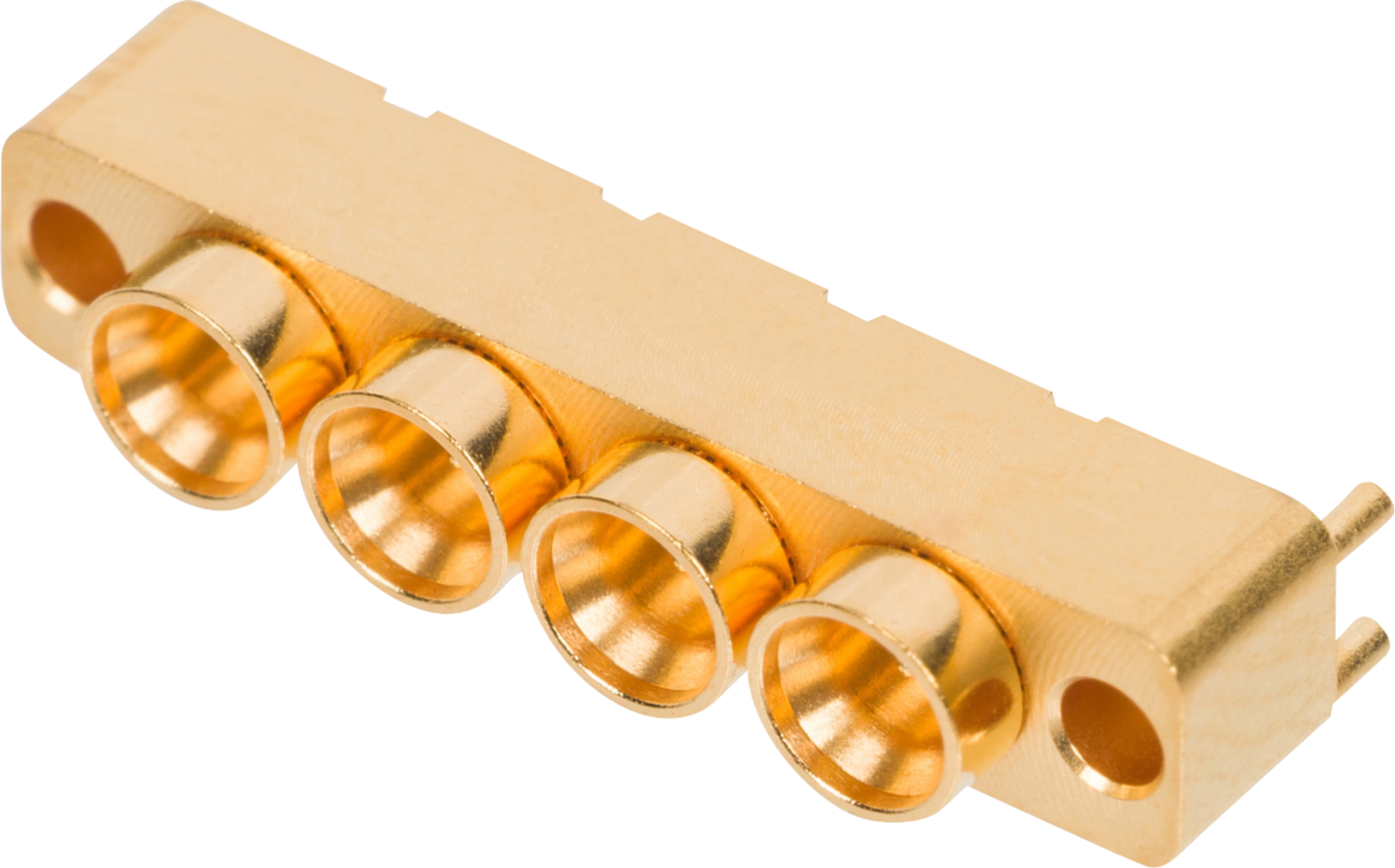 SMPM Male PCB Surface Mount Connector, 4 Port, SB, 9311-00038