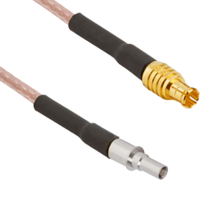 BMZ (Size 8) D38999 Pin Contact to MCX Male 12" 75 Ohm Cable Assembly for RG-179 Cable, 7093-0280