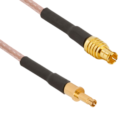 SMPM (Size 12) D38999 Pin Contact to MCX Male 12" 75 Ohm Cable Assembly for RG-179 Cable, 7093-0278