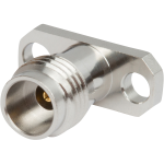 1.85mm Female Field Replaceable Flange Mount Connector, 2 Hole (Accepts Ø.009 Pin), 3321-60054