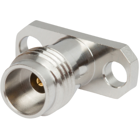 Picture of 1.85mm Female Field Replaceable Flange Mount Connector, 2 Hole (Accepts Ø.009 Pin)