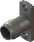 1.85mm Female Flange Mount Connector, 2 Hole (Accepts .009 Pin), SF3321-60003