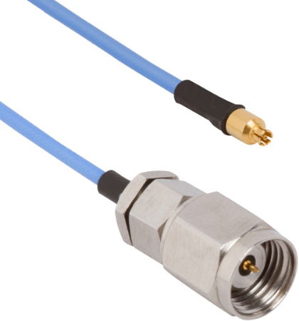 2.4mm Male to SMPS Female 6" Cable Assembly for .047 Cable, 7016-0074