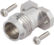 2.4mm Female Solderless PCB Compression Mount Connector, 2 Hole, with 4.76mm Screws (CPW / Microstrip), SF1621-60026-1S