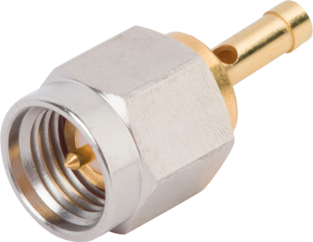 SMA Male Connector, Extended Ferrule for .047 Cable, 2911-61016