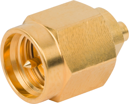 SMA Male Connector, Aluminum for .047 Cable, 2911-80001