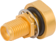 SMA Female Bulkhead, Aluminum for .047 Cable, 2921-80001