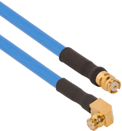 SMP Female R/A to SMP Female 6" Cable Assembly for .085 Cable, 7012-2100