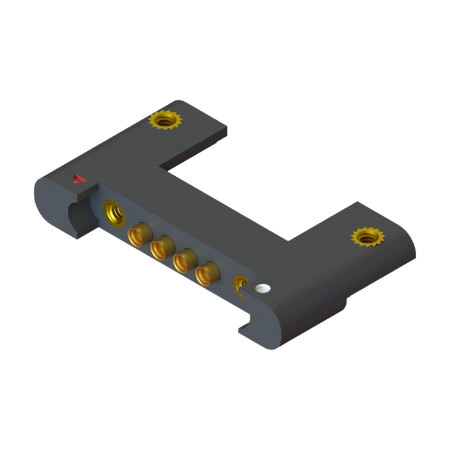 Humboldt Male PCB Edge Launch Connector, 4 Port, H14E-0001