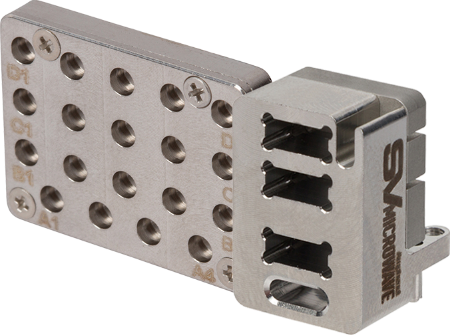 SMPS VITA 66.5 19 Port RF and 3 Port MT Fiber Plug-In Hybrid Module