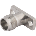 1.85mm Female Flange Mount Connector, 2 Hole (Accepts .009 Pin), SF3321-60003