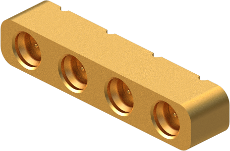 SMPS Male PCB Surface Mount, 4 Port (Glass Seal), FD, 9311-20028