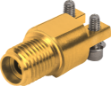 TraceGuard 2.92mm Female PCB Edge Launch Connector, 2 Hole