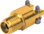 TraceGuard 2.92mm Female PCB Edge Launch Connector, 2 Hole