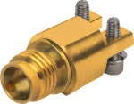 TraceGuard 2.4mm Female PCB Edge Launch Connector, 2 Hole