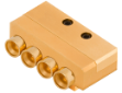 SMPM Male PCB Edge Launch Connector, 4 Port (Shielded), FD, 9311-60344