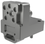NanoRF VITA 67.3 5 Port RF and 1 Port MT Fiber Plug-In Hybrid Module, 9351-80007
