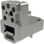 NanoRF VITA 67.3 5 Port RF and 1 Port MT Fiber Plug-In Hybrid Module, 9351-80007