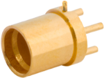 SMPM Male PCB Surface Mount Connector, Extended Wipe, SB, 3211-60488