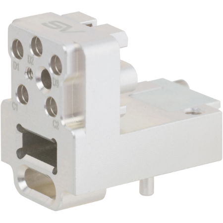 NanoRF VITA 67.3 5 Port RF and 1 Port MT Fiber Plug-In Hybrid Module, 9351-80007